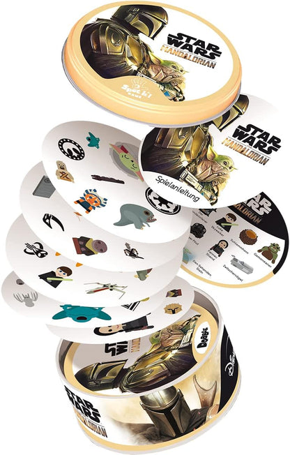 Zygomatic, Dobble Star Wars: The Mandalorian, Familienspiel, Kartenspiel, 2-8 Spieler, Ab 6+ Jahren, 15+ Minuten, Deutsch