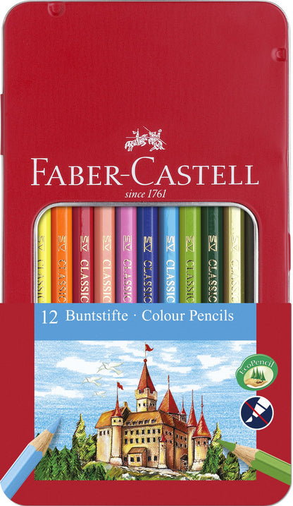 Faber-Castell 115801 Hexagonal Colour Pencil (Pack of 12
