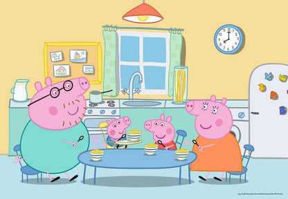 Ravensburger – 07596 – Peppa Pig At Home – 2 x 12-Piece Jigsaw Puzzles