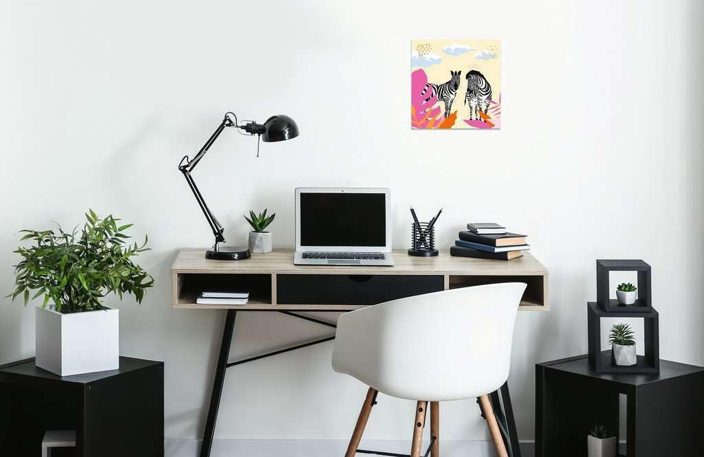 Ravensburger - CreArt Cebra, Kit para Pintar por Números, Contiene una Tabla Preimpresa 20x20 cm, Pincel, Colores y Accesorios, Juego Creativo Relajante para Adultos 14+ Años