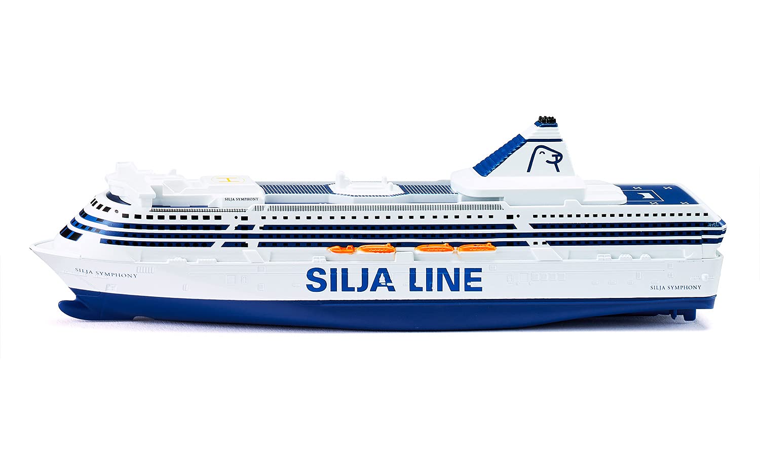 siku 1729, Silja Symphony Ferry, Metal/Plastic, 1:1000, Blue/White, Versatile play Ferry Ship Silja Symphony