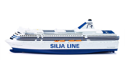 siku 1729, Silja Symphony Ferry, Metal/Plastic, 1:1000, Blue/White, Versatile play Ferry Ship Silja Symphony