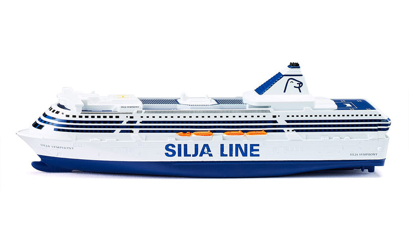 siku 1729, Silja Symphony Ferry, Metal/Plastic, 1:1000, Blue/White, Versatile play Ferry Ship Silja Symphony
