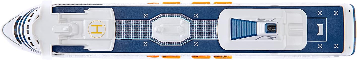 siku 1729, Silja Symphony Ferry, Metal/Plastic, 1:1000, Blue/White, Versatile play Ferry Ship Silja Symphony