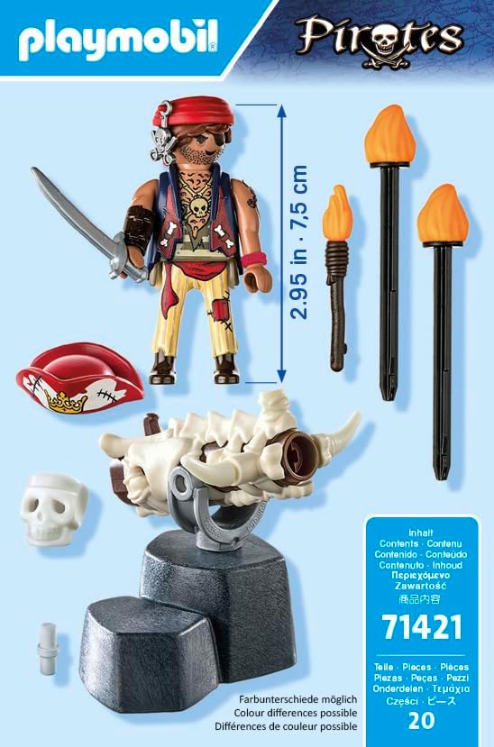 PLAYMOBIL Pirates 71421 Kanonenmeister ab 4 Jahren