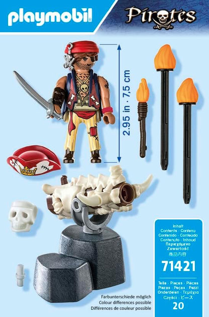 PLAYMOBIL Pirates 71421 Kanonenmeister ab 4 Jahren