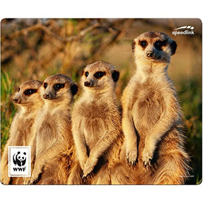 SPEEDLINK TERRA WWF Recycled Mouse Mat Made of Durable Material Meerkat
