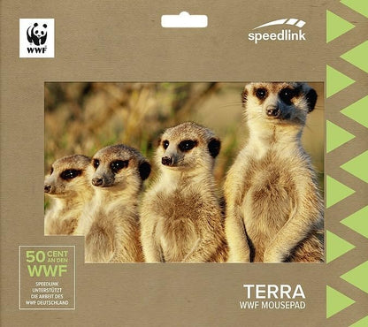 SPEEDLINK TERRA WWF Recycled Mouse Mat Made of Durable Material Meerkat