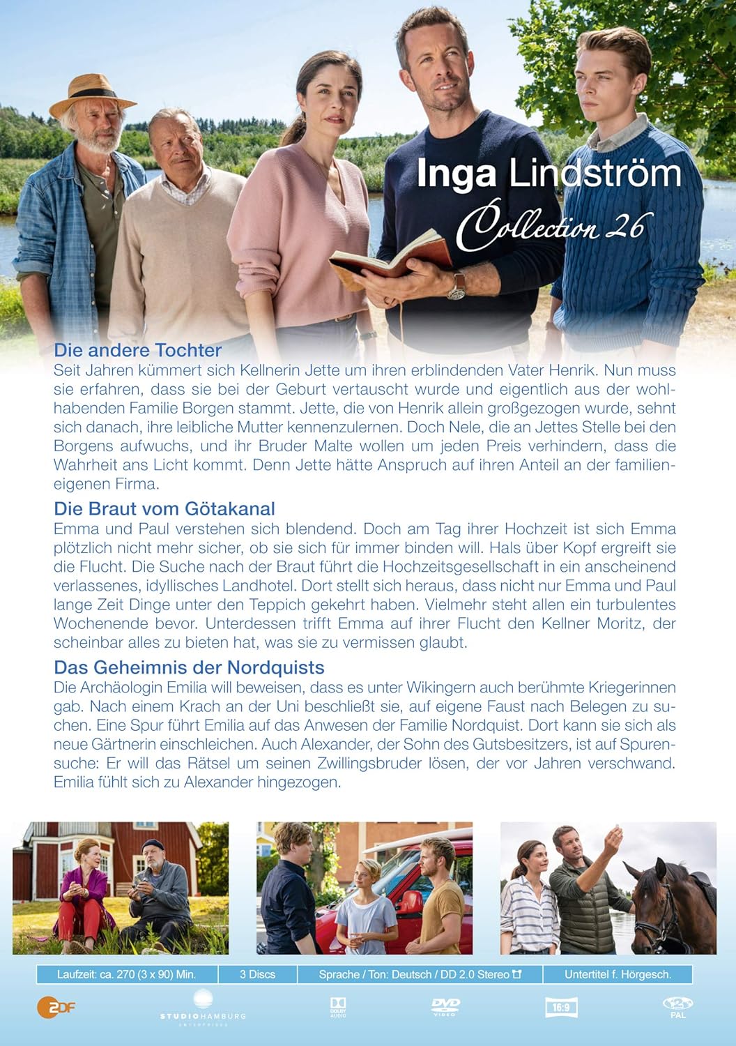 Inga Lindström Collection 26  Die andere Tochter, Die Braut vom Götakanal, Das Geheimnis der Nordquists