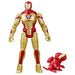 Marvel Mech Strike Mechasaurs Iron Man Action Figure, 4-Inch, with Weapon Accessory, Toys for Kids Ages 4 and Up, Medium