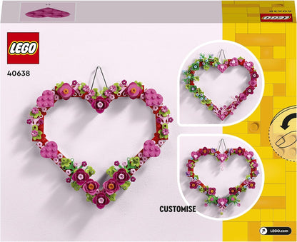 LEGO Creator Heart Ornament Set, Building Toy for 9 Plus Year Old Girls & Boys, Kids' Bedroom Decoration or Wall Accessory, Idea 40638