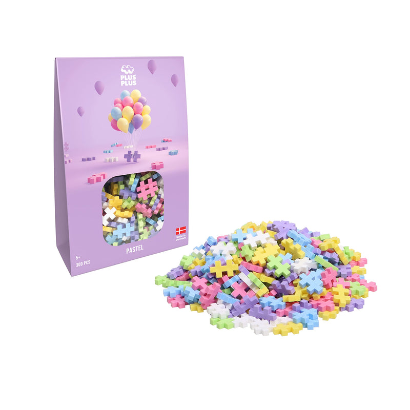 Plus-Plus 52125 "Mini Pastel" Building Blocks (300-Piece, Multi-Colour