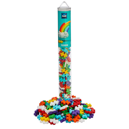 PLUS PLUS MÁS - Juego de construcción, PP4265, Arco Iris, 100 Piezas