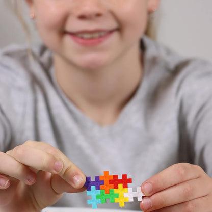 PLUS PLUS MÁS - Juego de construcción, PP4265, Arco Iris, 100 Piezas