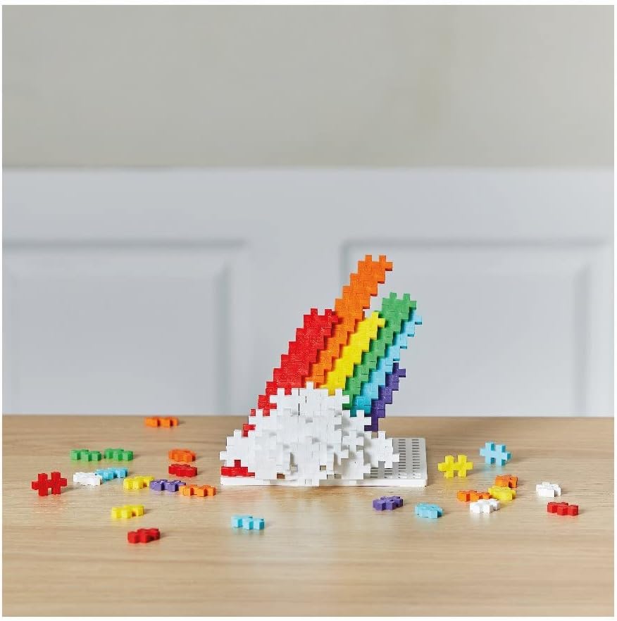 PLUS PLUS MÁS - Juego de construcción, PP4265, Arco Iris, 100 Piezas