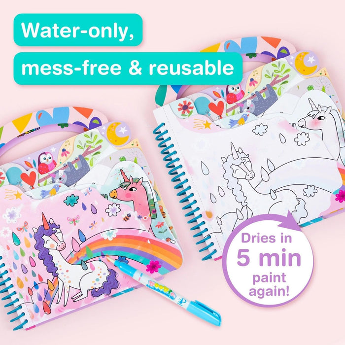 Avenir 6301778 Kleurspel eenhoorns, 3-in-1 creatieve set met spelletjes, stickers en kleurafbeeldingen, doe-het-zelf, activiteitenblok voor kinderen vanaf 3 jaar