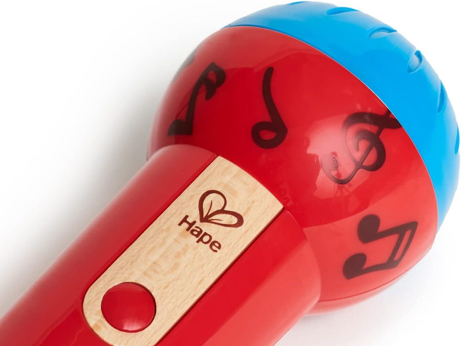 Hape Mighty Echo Microphone | Battery- Voice Amplifying Microphone Toy for Kids 1 Year and Up