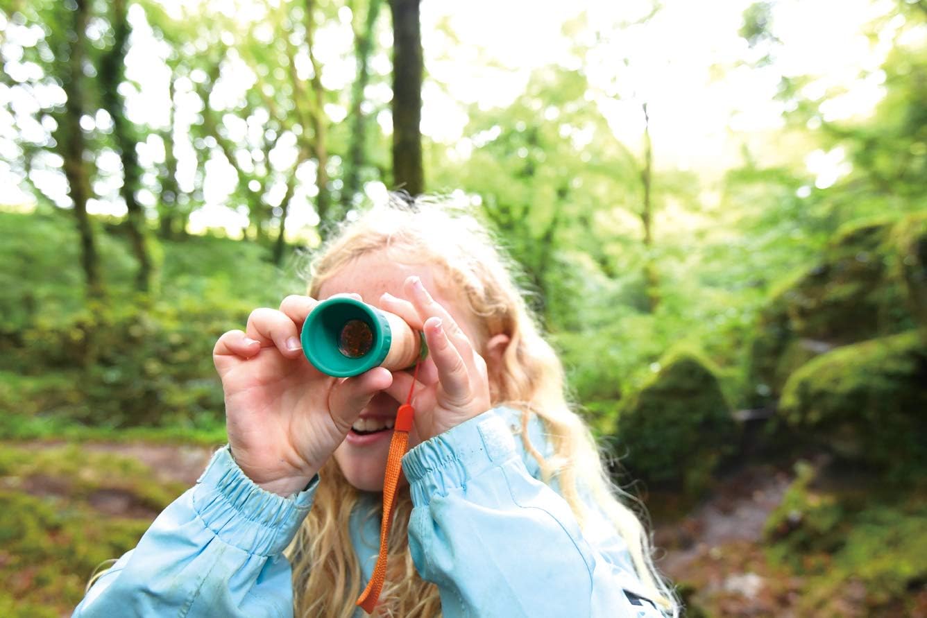 Childrens Telescope, Sustainable Toys, Hape Nature Fun Adjustable Telescope, 8x Zoom, Made From Bamboo. 3 years +