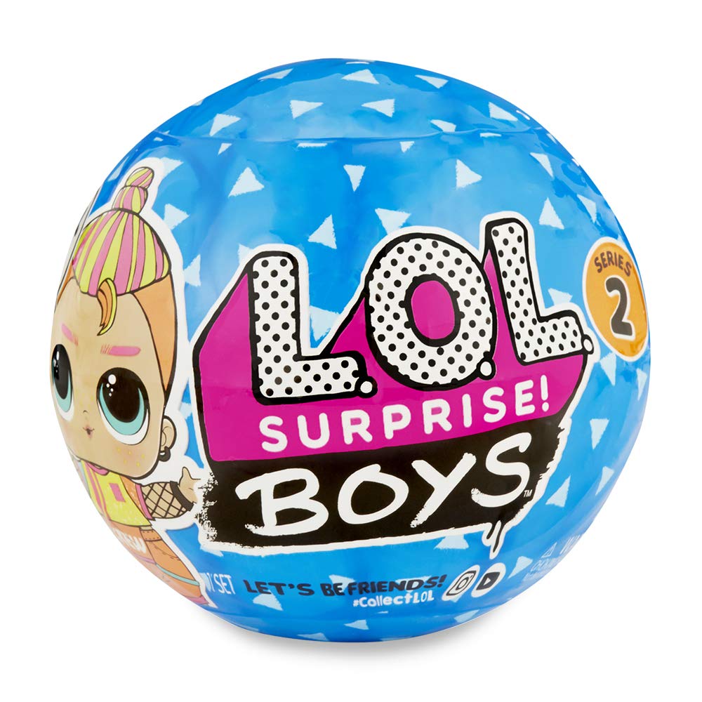 L.O.L. Surprise, Boys - Ball of 7 Surprises including 1 Boy Doll 8 cm, Accessories, Surprise Water Function, Random Models to Collect (Series 2), Toy for Children from 3 Years, LLUC1