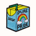 Moleskine Sticker Patch for Notebook or Diary, Personalised Stickers Pride Juice Patch, 100% Pure Pride Designed by Artist Ashton Attzs, Size 5x5cm