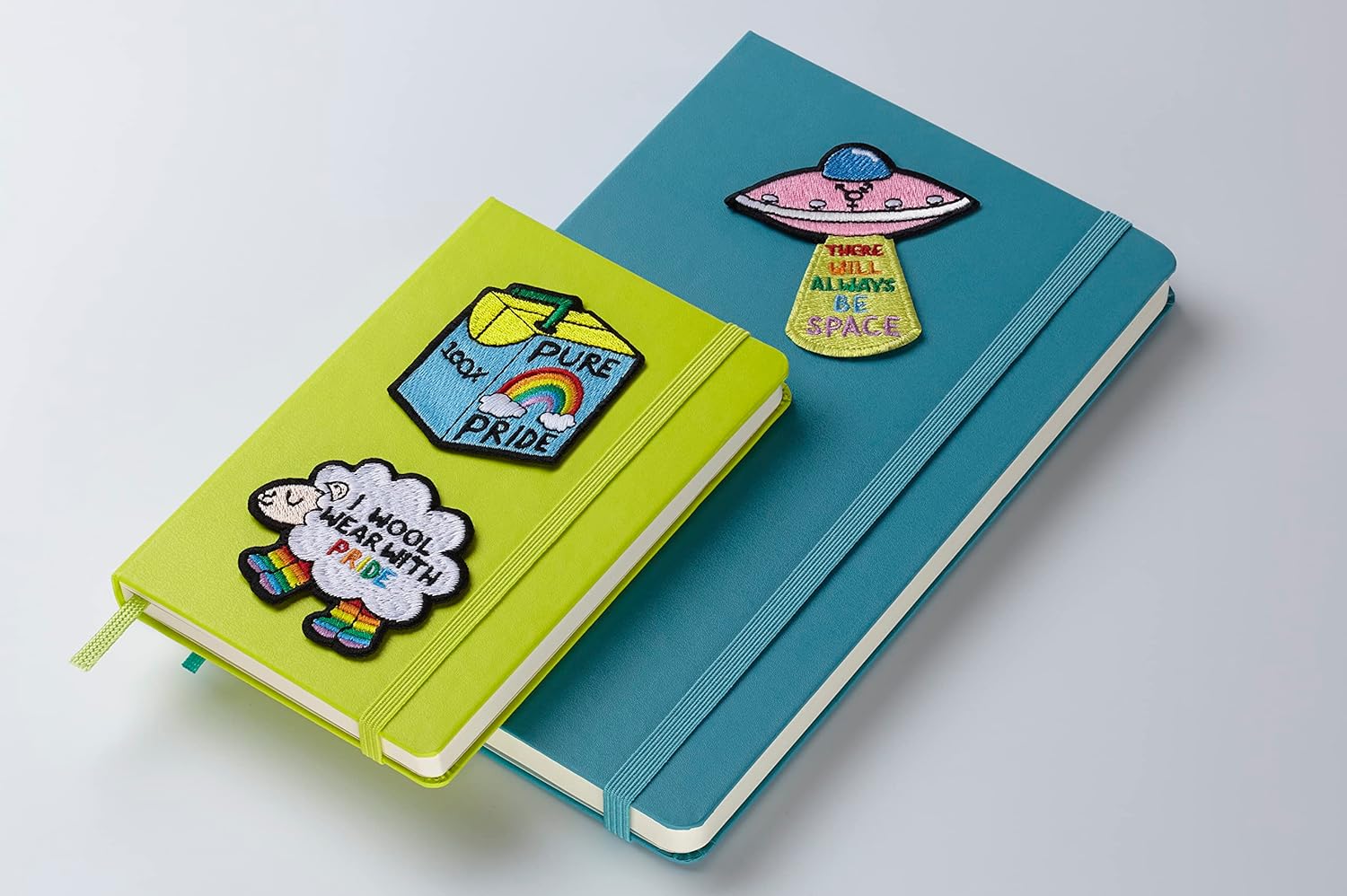 Moleskine Patch Sticker for Notebook or Diary, Personalised Stickers Pride Sheep Patch, I Wool Wear with Pride Designed by Artist Ashton Attzs, Size 5x5cm