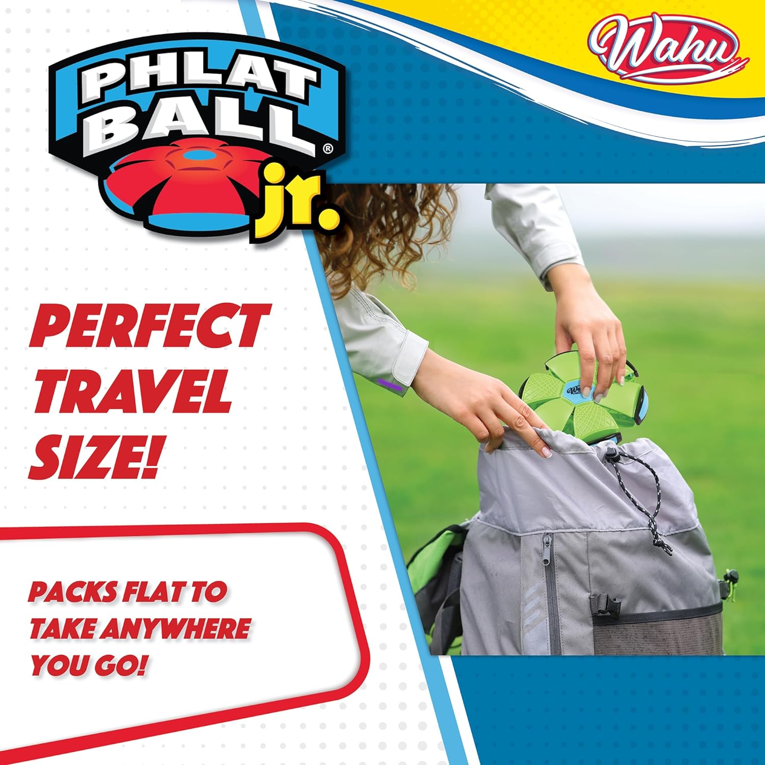 Wahu Phlat Ball Junior | Green | For Kids Ages 5+ | Outdoor Garden Toy