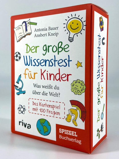 Der große Wissenstest für Kinder - Was weißt du über die Welt?: Das Kartenspiel mit 100 Fragen