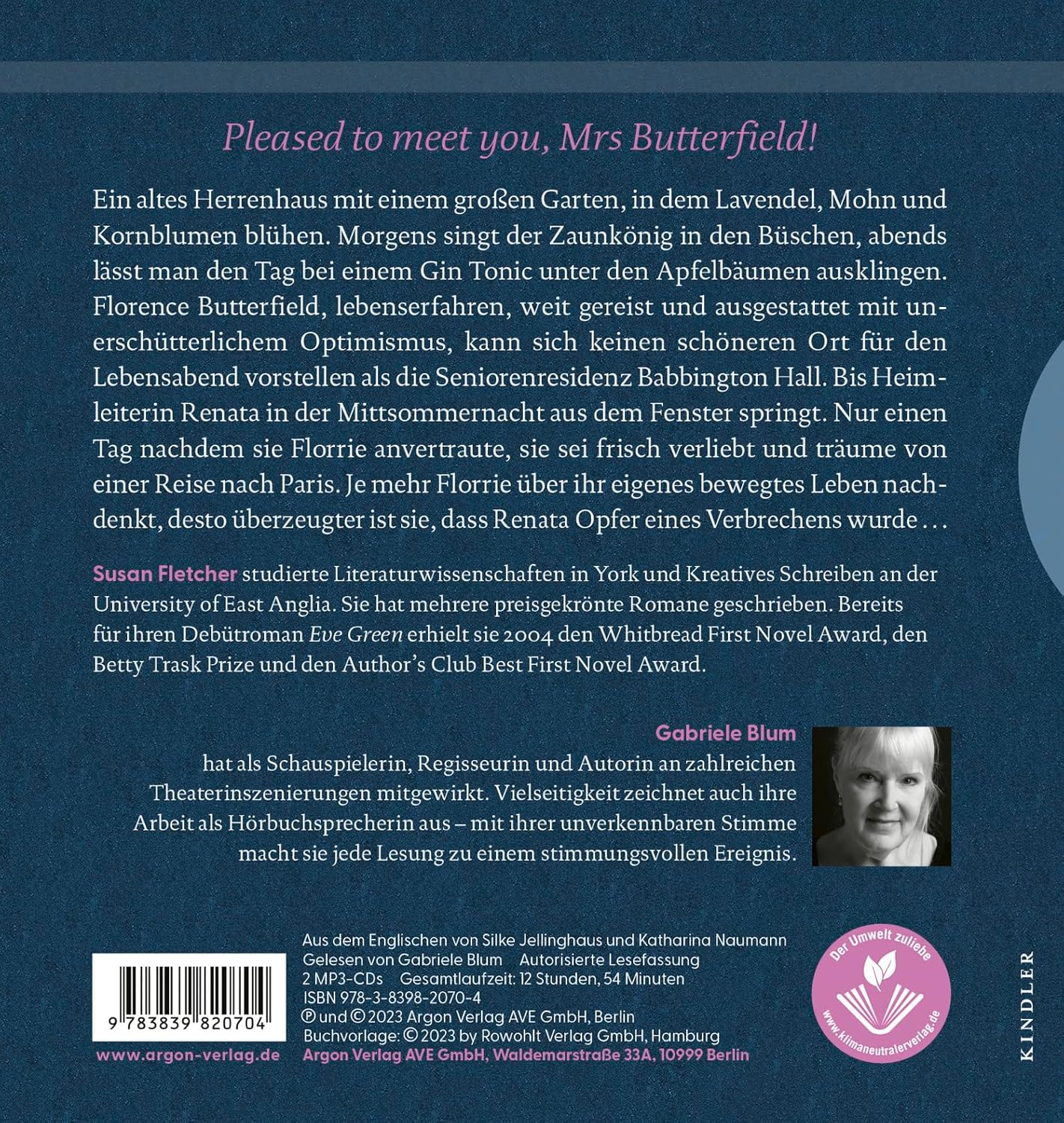 Florence Butterfield und die Nachtschwalbe: Eine unvergessliche Heldin, ein Hörbuch wie eine Umarmung