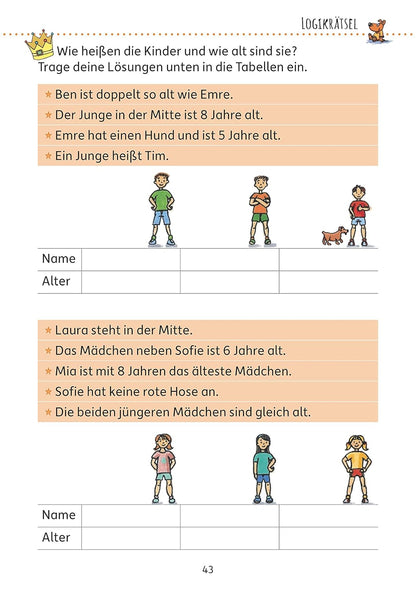 Rätselblock ab 8 Jahre - Band 1: Bunter Rätselspaß für Kinder - Labyrinth, Bilderrätsel, knobeln und logisches Denken fördern (Rätselbücher, Band 633)