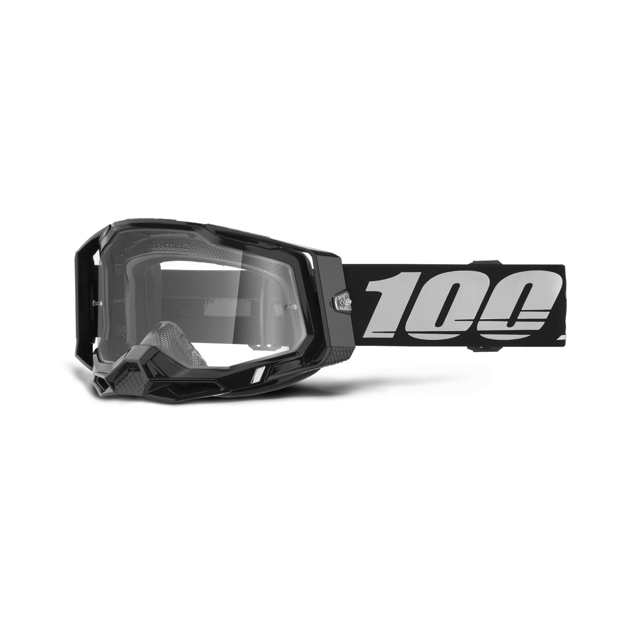 100% Racecraft 2 Goggle Black / Clear Lens