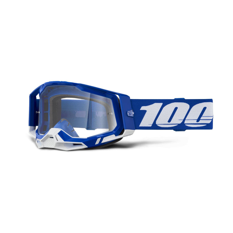 100% Racecraft 2 Goggle Blue / Clear Lens