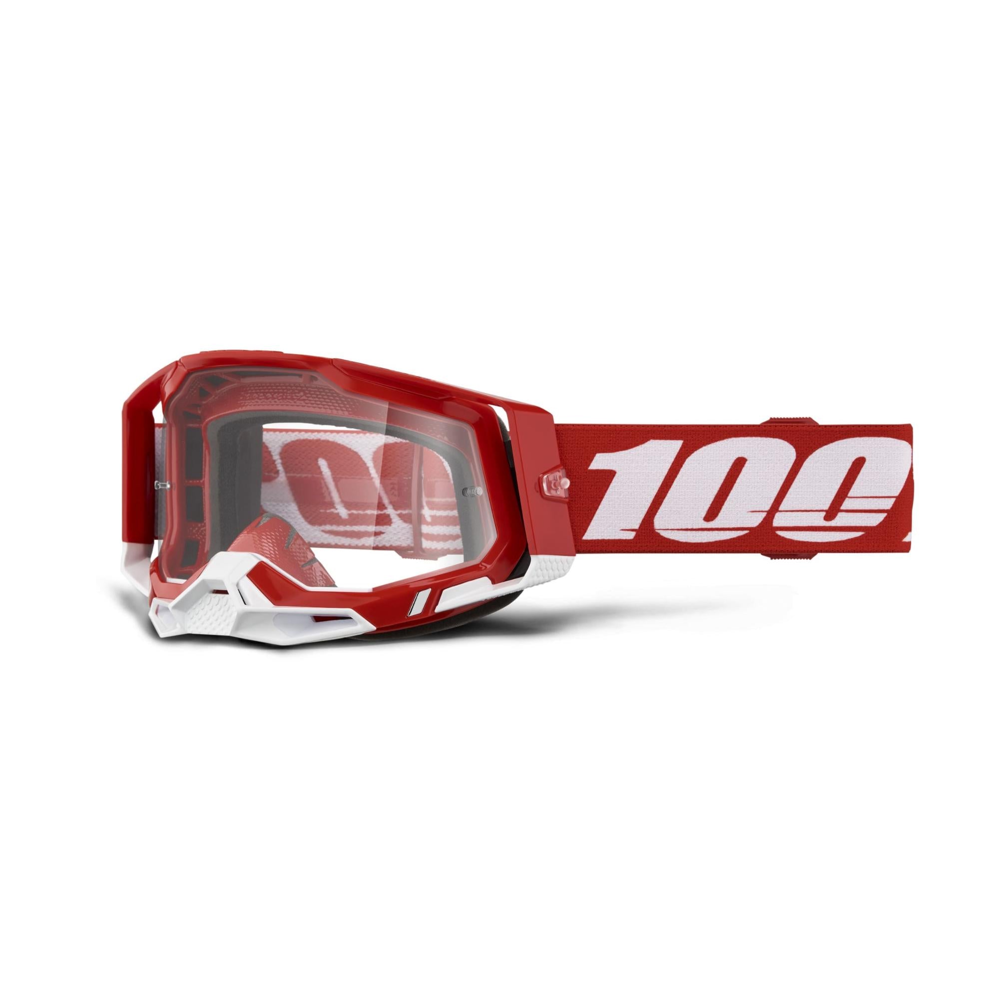 100% Racecraft 2 Goggle Red / Clear Lens