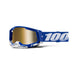 100% Racecraft 2 Goggle Blue / Mirror True Gold Lens