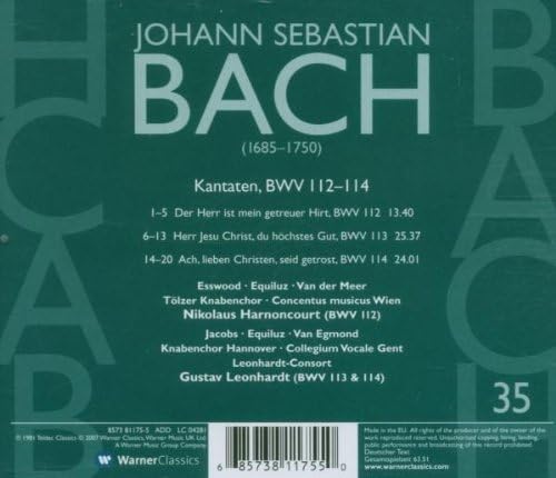 Bach - Cantatas 35 Bwv 112