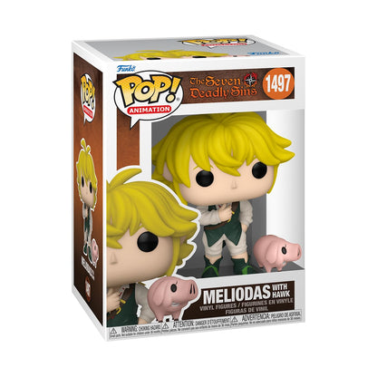 Funko POP! & Buddy: Seven Deadly Sins - Meliodas With Hawk - Collectable Vinyl Figure - Official Merchandise - Toys for Kids & Adults - Anime Fans - Model Figure for Collectors