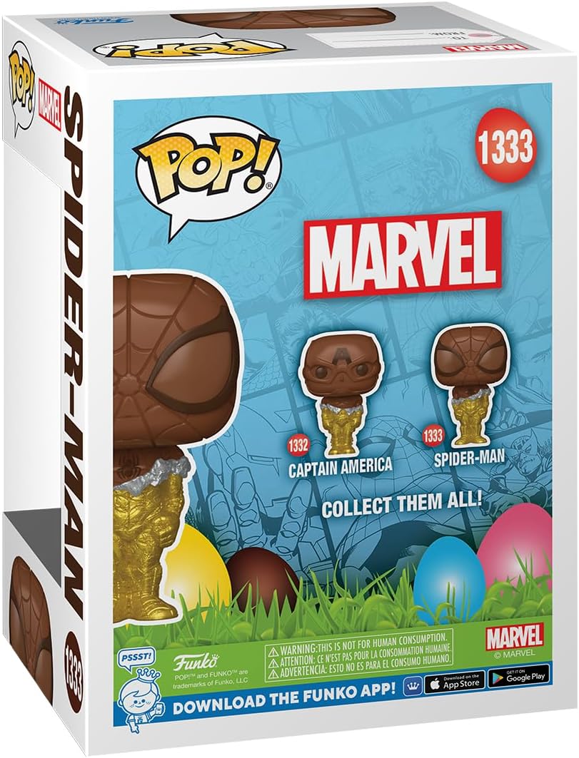 Funko POP! Marvel: Spider - Spider-Man - Man - Easter Chocolate - Marvel Comics - Collectable Vinyl Figure - Gift Idea - Official Merchandise - Toys for Kids & Adults - Comic Books Fans
