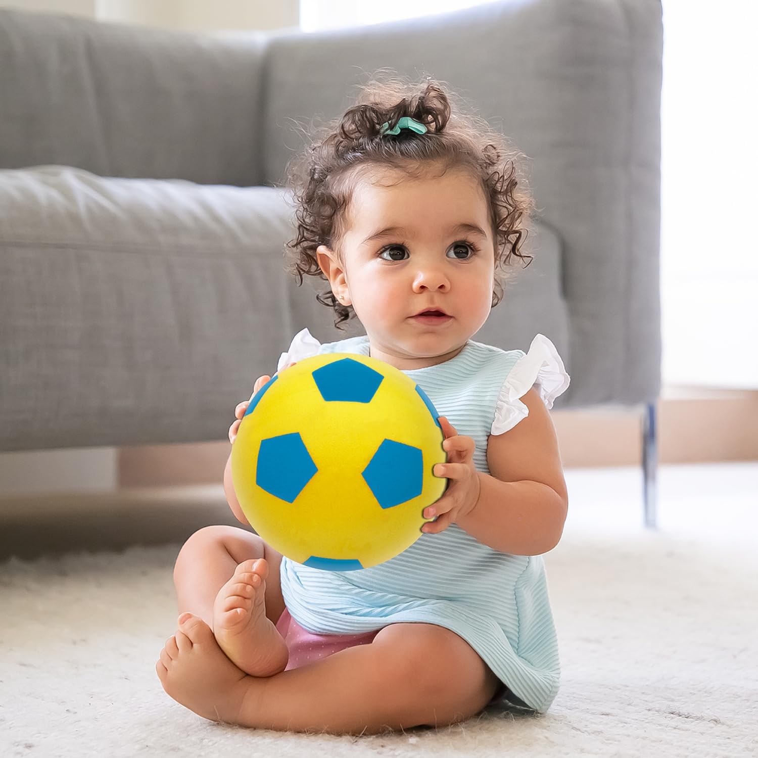 Mondo Toys – Soft Ball 140 – sponsbal met diameter 14 cm – 1 zachte bal – gesorteerde kleuren – 07851