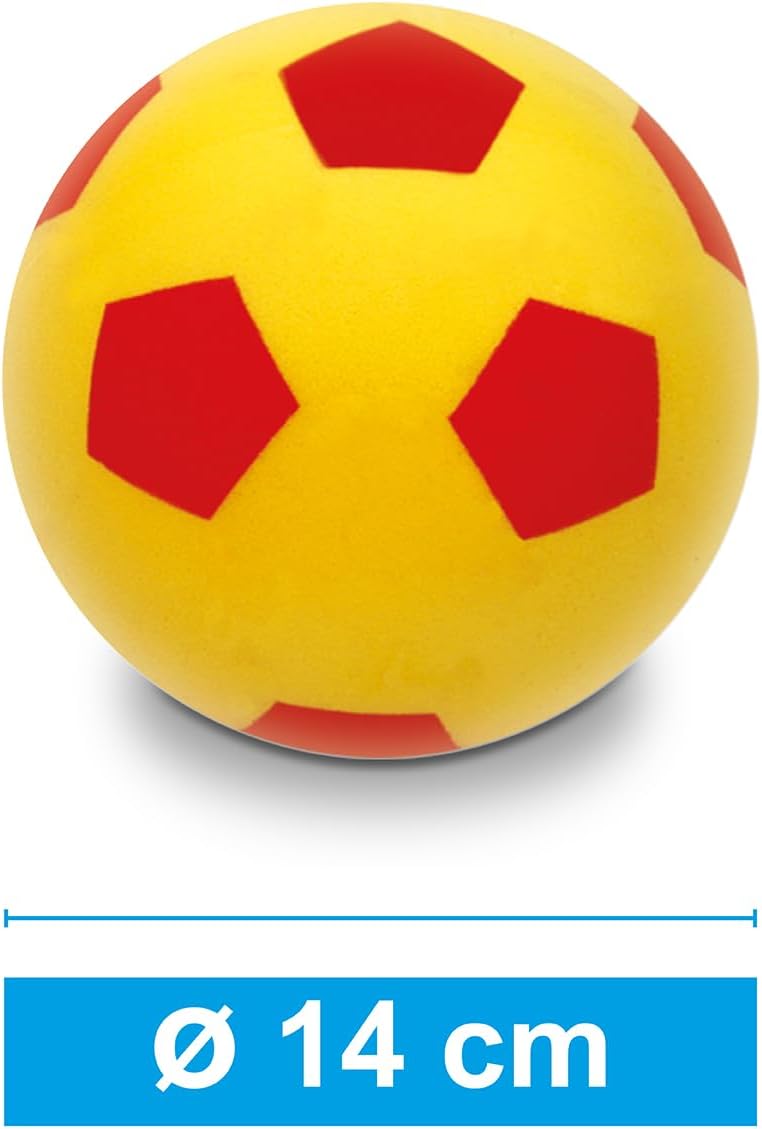 Mondo Toys – Soft Ball 140 – sponsbal met diameter 14 cm – 1 zachte bal – gesorteerde kleuren – 07851