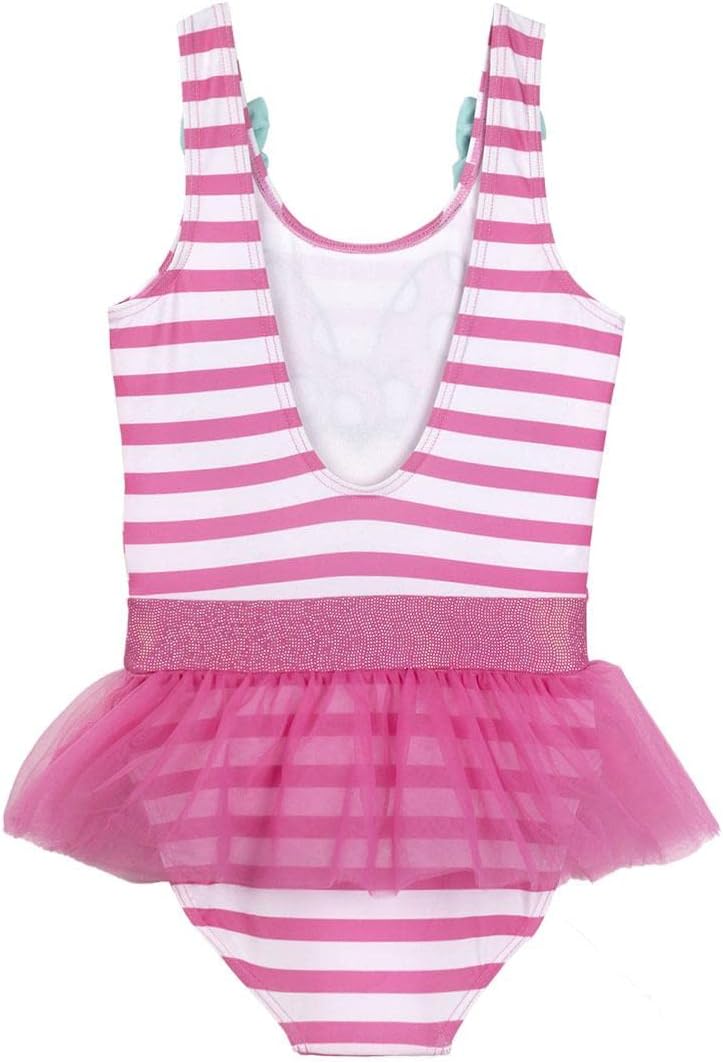 CERDÁ LIFE'S LITTLE MOMENTS Baby Minnie Mouse Tulle Swimsuit for Girls 5 Years Pink and White