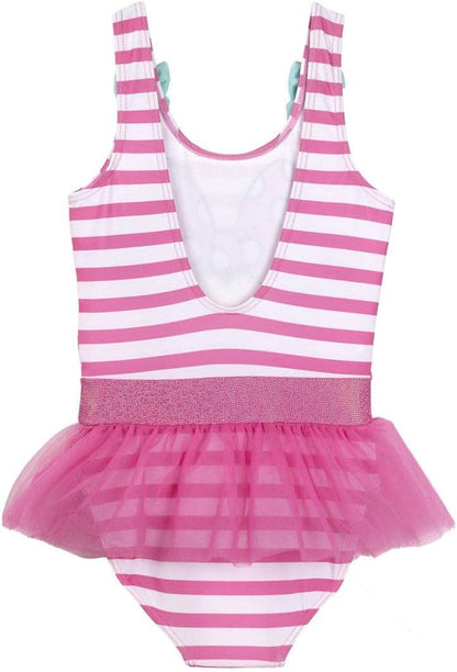 CERDÁ LIFE'S LITTLE MOMENTS Baby Minnie Mouse Tulle Swimsuit for Girls 5 Years Pink and White