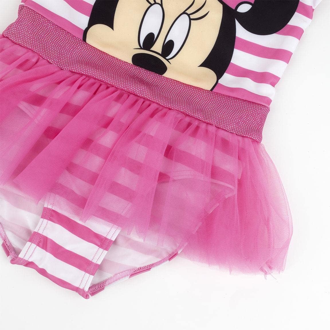 CERDÁ LIFE'S LITTLE MOMENTS Baby Minnie Mouse Tulle Swimsuit for Girls 5 Years Pink and White