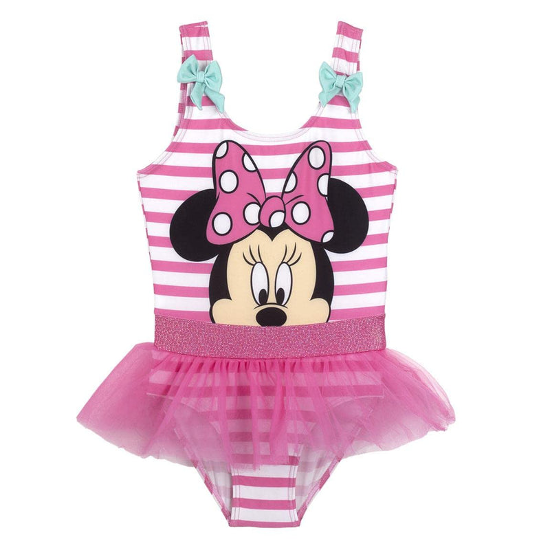 CERDÁ LIFE'S LITTLE MOMENTS Baby Minnie Mouse Tulle Swimsuit for Girls 5 Years Pink and White