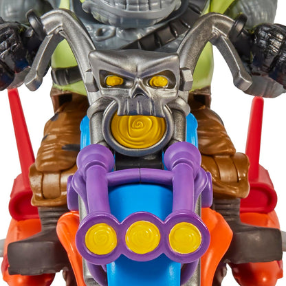 Teenage Mutant Ninja Turtles 83447 Mutant Mayhem Chopper Cycle with Exclusive Rocksteady Figure. Ideal Present for Boys 4 to 7 Years and TMNT Fans
