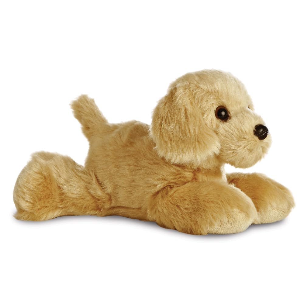 Aurora World 31294 Mini Flopsie Golden Retriever Plush Toy , Brown Single