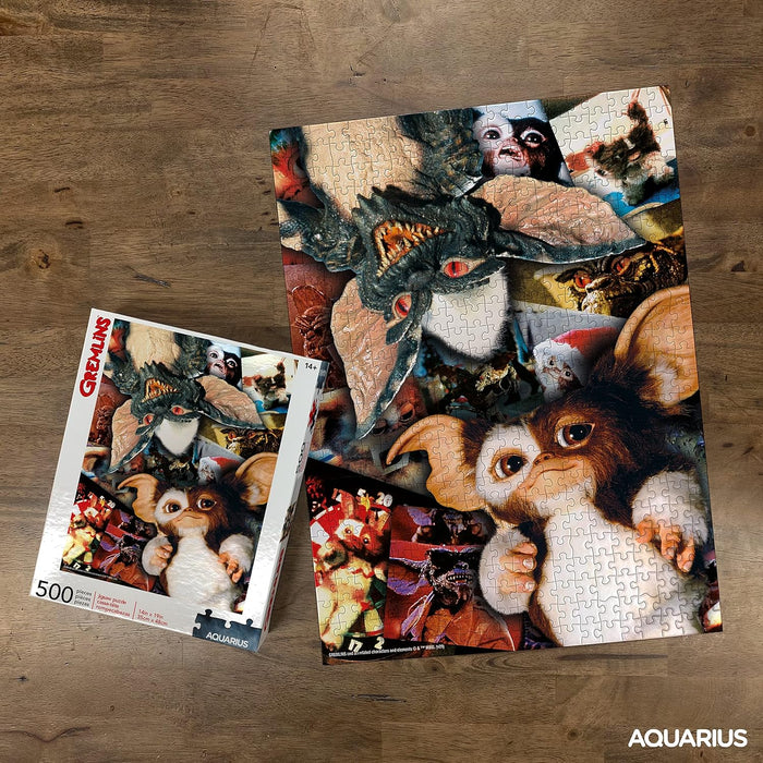 Gremlins 62195 Aquarius Collage 500 pc Puzzle, Multi-Colored
