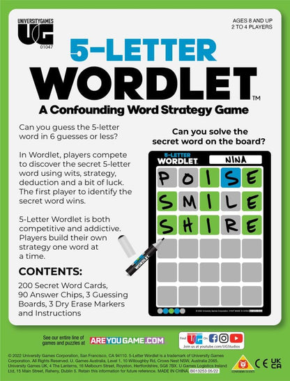 University Games Wordlet Game