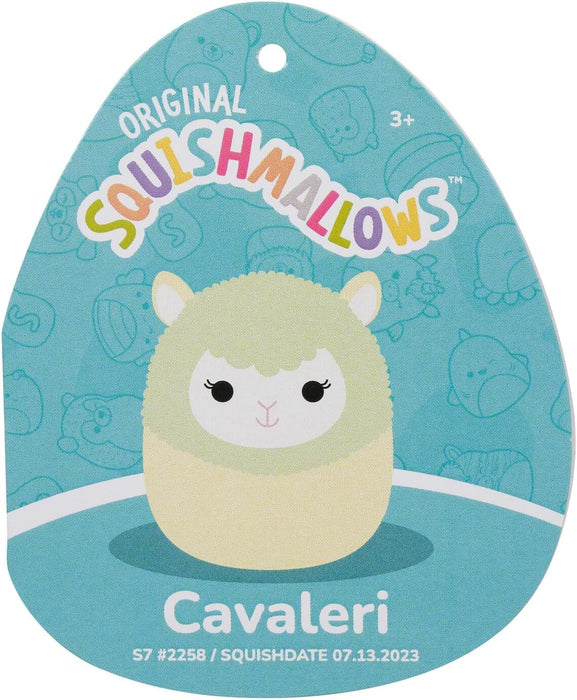 Squishmallows SQCR05374 7.5-Inch-Cavaleri The Lime Green Alpaca, Multicolour