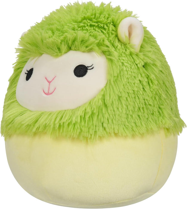 Squishmallows SQCR05374 7.5-Inch-Cavaleri The Lime Green Alpaca, Multicolour