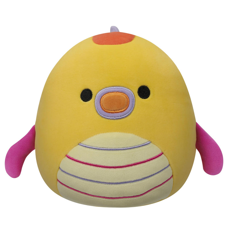 Squishmallows SQCR05375 - Leif El dragón de mar Amarillo con Vientre a Rayas, 7.5 Pulgadas, Multicolor