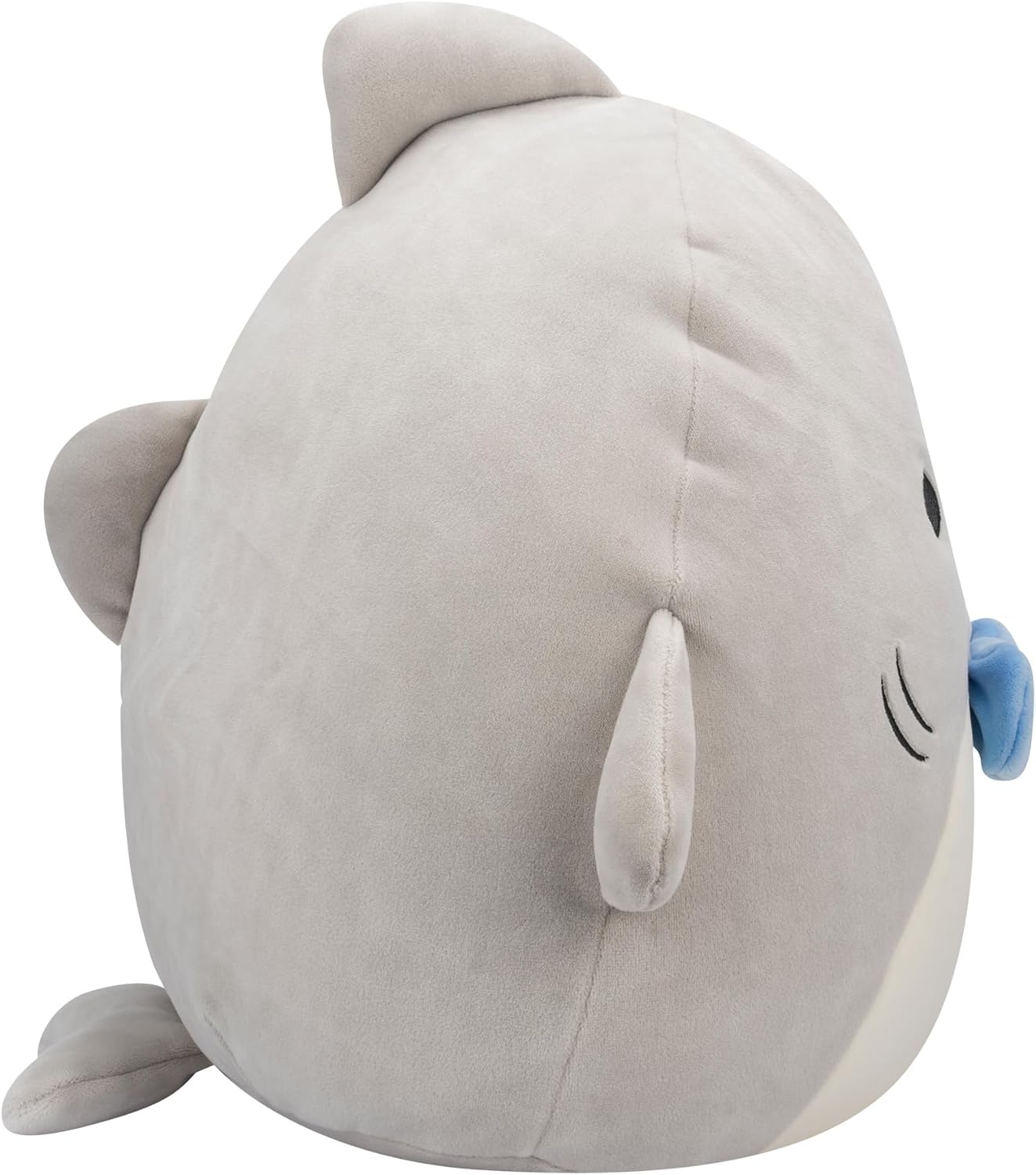 Squishmallows SQCR05379 7.5-Inch-Gordon The Grey Shark with Blue Bowtie, Multicolour